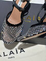 Туфли Alaïa женский стразы черный 155962-2