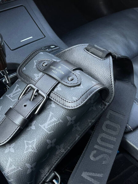 Мужская сумка слинг Louis Vuitton мужской кожа черный 105253-2