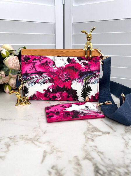 Бумажник Louis Vuitton женский кожа розовый 161579-6