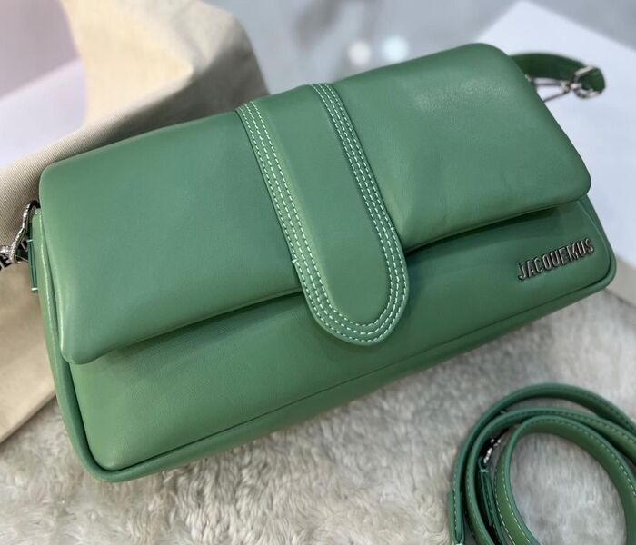 Сумка Jacquemus женский кожа болотный 112222