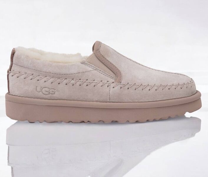 Угги Ugg Stitch Slip женский замша светло-розовый 163977