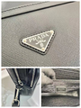 Мужской портфель Prada мужской кожа черный 52108-8