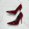 Туфли Saint Laurent женский кожа бордовый 174018-1