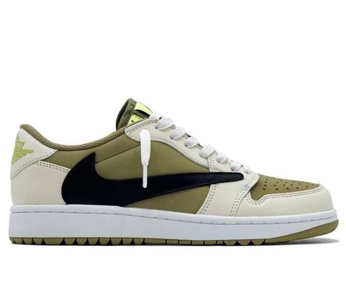 Кеды Nike женский кожа болотный 163889
