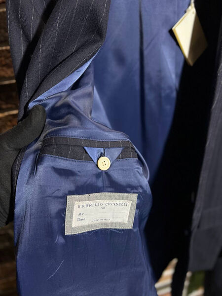 Мужской костюм Brunello Cucinelli мужской черный 153487-6