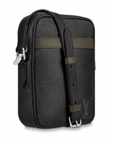 Мужская сумка мессенджер Louis Vuitton Danube Slim Pm мужской кожа черный 41198-4