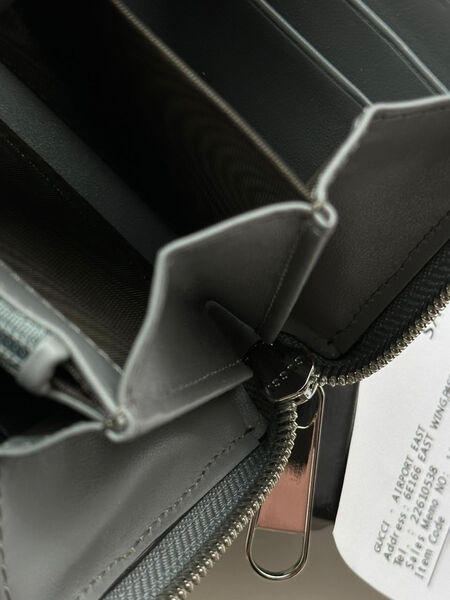 Мужской кошелек Gucci мужской кожа графитовый 105749-5