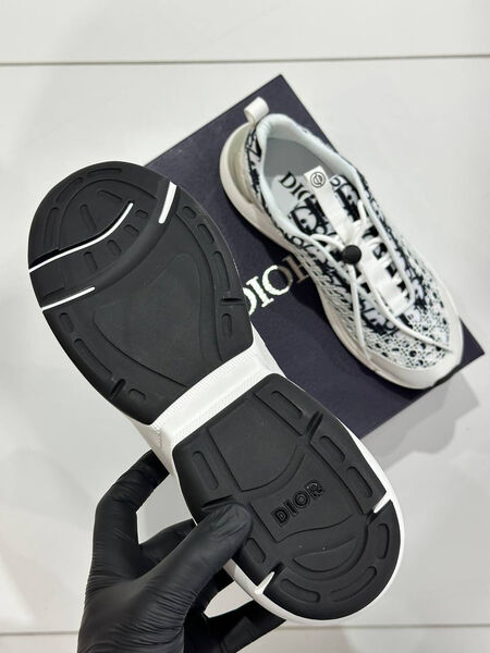 Мужские кроссовки Christian Dior мужской текстиль черный 185032-5