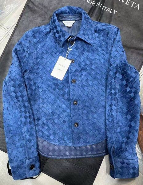 Куртка Bottega Veneta женский замша синий 195129