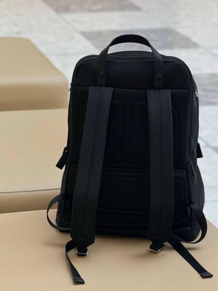 Мужской рюкзак Prada мужской нейлон черный 132406-3
