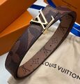 Женский ремень двухсторонний Louis Vuitton женский канва 189777-1