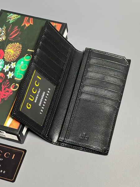 Мужской портмоне Gucci мужской канва черный 154020-4