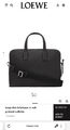 Мужской портфель Loewe мужской кожа черный 52083-12