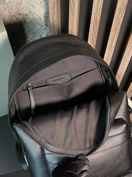 Мужской рюкзак Balenciaga мужской кожа черный 167098-5