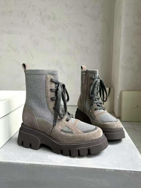 Ботинки Brunello Cucinelli женский текстиль 124977-2