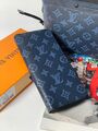 Портмоне мужской Louis Vuitton мужской кожа синий 61955-3