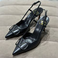 Туфли Valentino женский кожа черный 121303-2