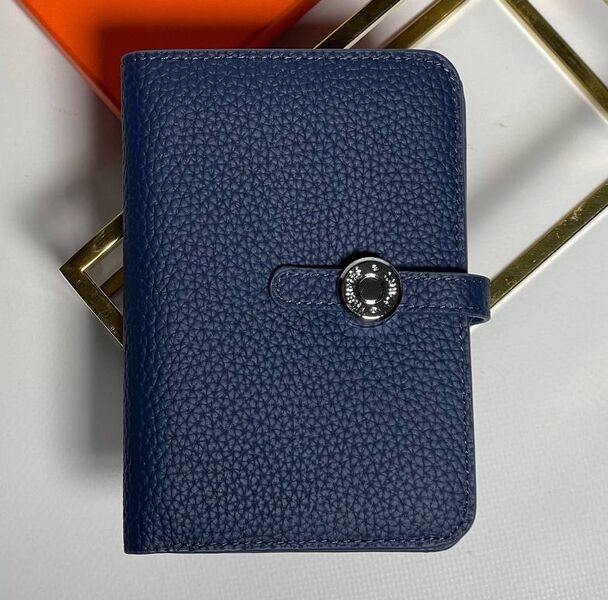Мужской портмоне Hermès мужской кожа синий 153056