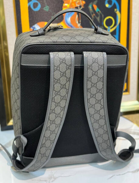 Рюкзак Gucci женский канва графитовый 137918-2