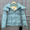 Пуховик Moncler женский голубой 94125