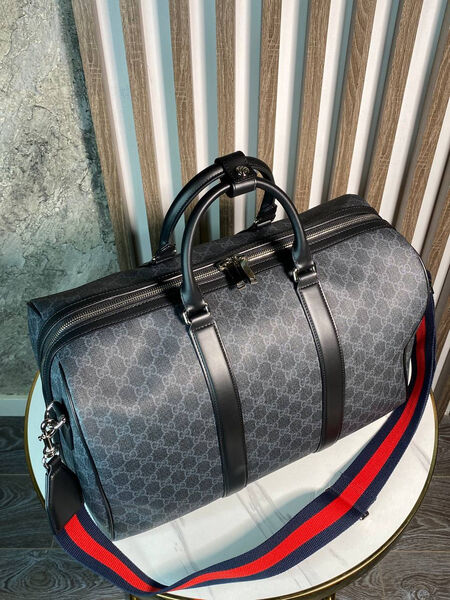 Дорожная сумка Gucci мужской канва графитовый 170730-2