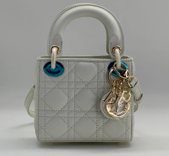 Сумка Christian Dior Lady женский кожа белый 74245