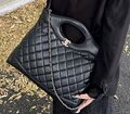 Сумка Chanel женский кожа черный 131493-1