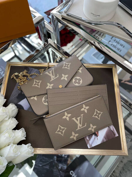 Сумка Louis Vuitton женский кожа бежевый 97482-6