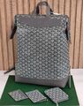 Мужской рюкзак Goyard мужской кожа графитовый 196043-1