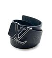 Ремень мужской Louis Vuitton мужской кожа черный 63778-4