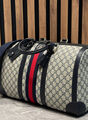 Дорожная сумка Gucci женский канва бежевый 189423-2