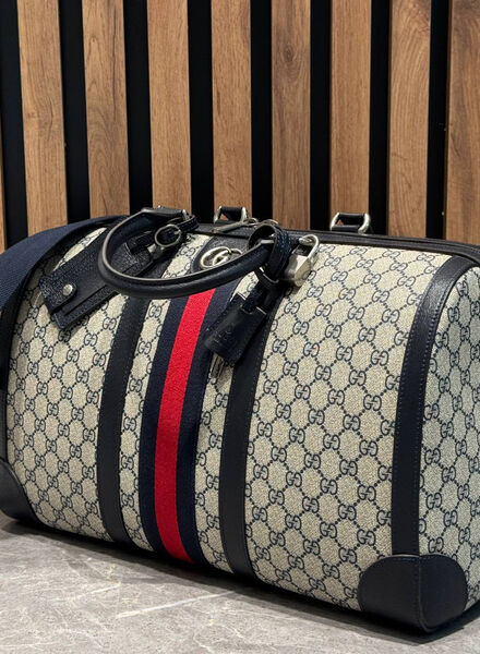 Дорожная сумка Gucci женский канва бежевый 189423-2
