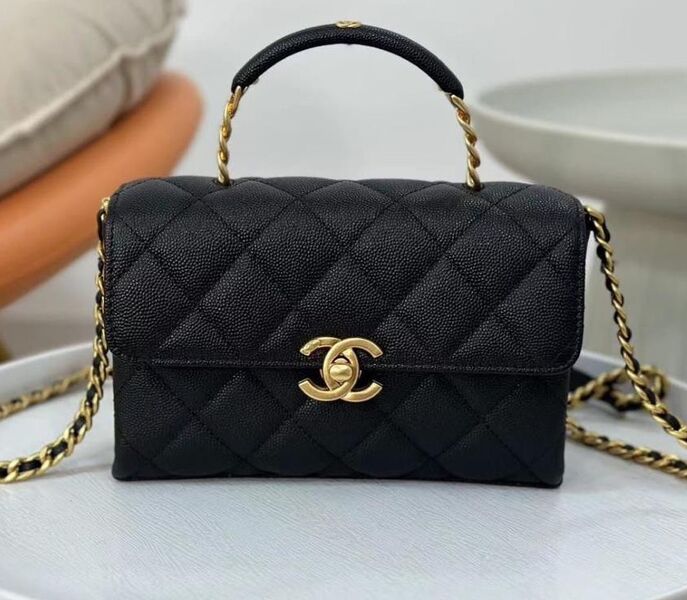 Сумка Chanel женский кожа черный 118802