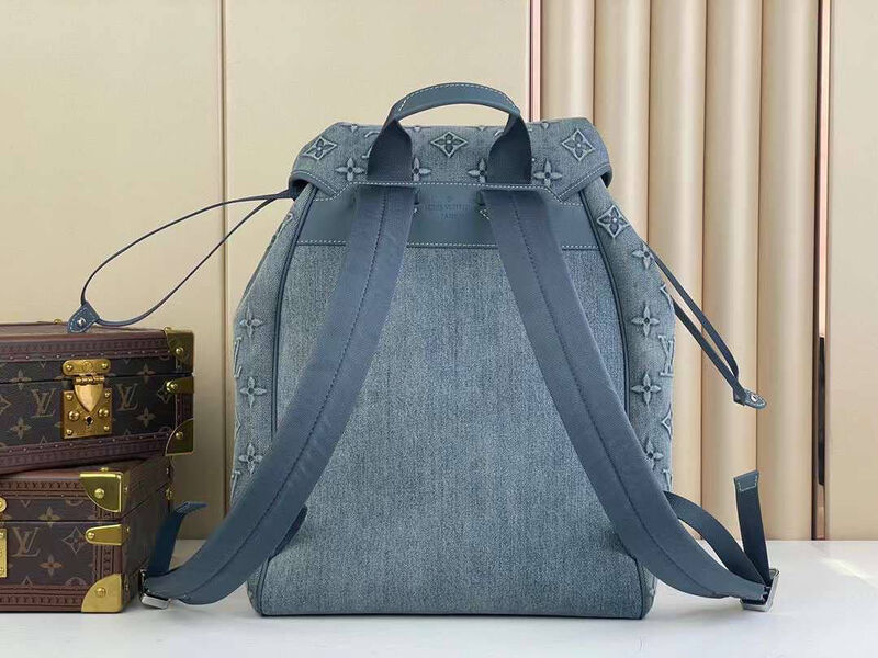 Мужской рюкзак Louis Vuitton мужской джинса графитовый 145924-3