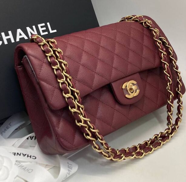 Сумка Chanel 2.55 женский кожа бордовый 171667