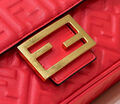 Сумка Fendi женский кожа бордовый 142100-6