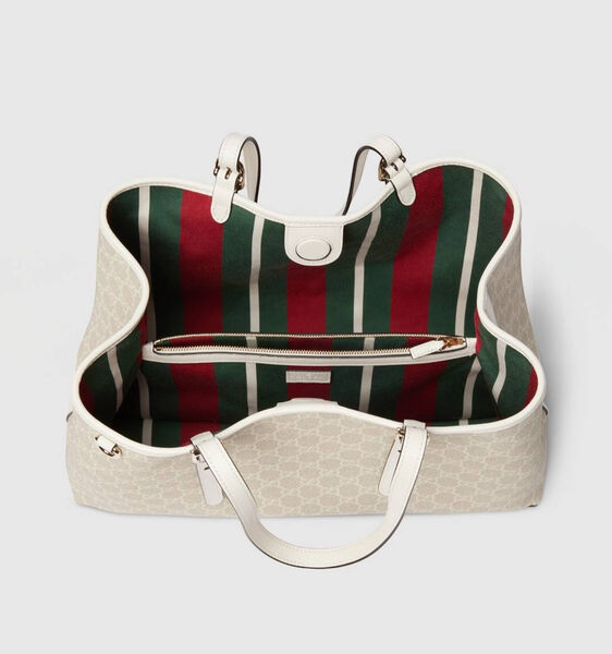 Сумка Gucci Emblem женский канва бежевый 184931-3