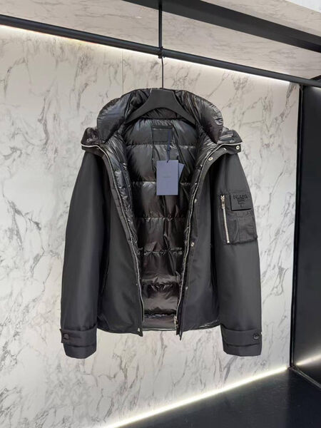Мужской пуховик Prada мужской черный 200593-9