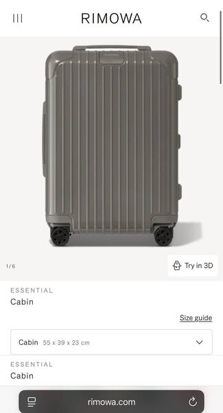 Чемодан Rimowa женский графитовый 194448-2