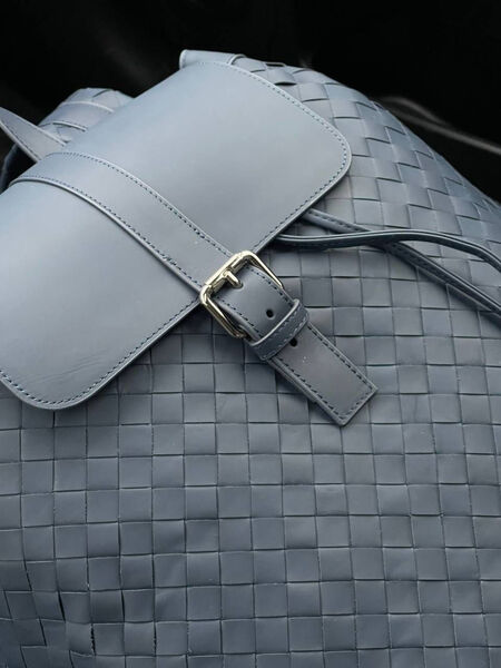 Мужской рюкзак Bottega Veneta мужской кожа синий 121869-8