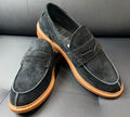 Мужские лоферы Brunello Cucinelli мужской замша черный 121368-2