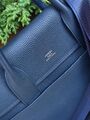 Мужской портфель Hermès мужской кожа синий 52073-3