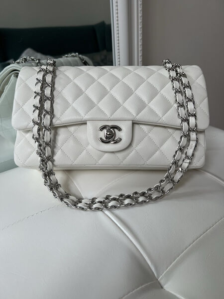 Сумка Chanel 2.55 женский кожа белый 141286-2