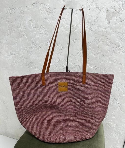 Сумка Max Mara женский солома бордовый 189871