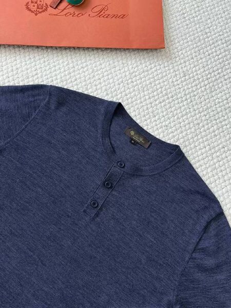 Мужская футболка Loro Piana мужской хлопок серый w9957274-1-5