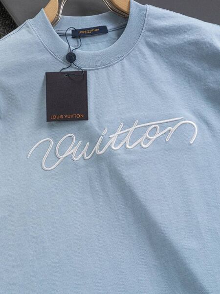 Мужская футболка Louis Vuitton мужской голубой j1824015-1-9