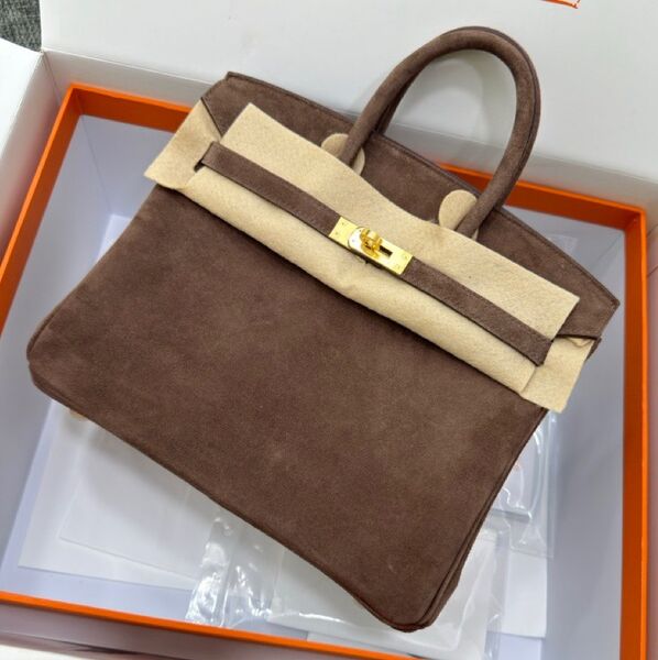 Сумка Hermès Birkin 25 женский замша 155734