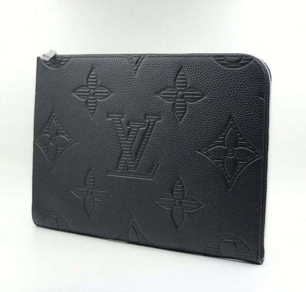 Мужская папка Louis Vuitton мужской кожа черный 42456-3