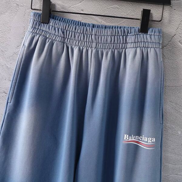 Спортивные брюки (штаны) Balenciaga мужской голубой c2673907-1-2