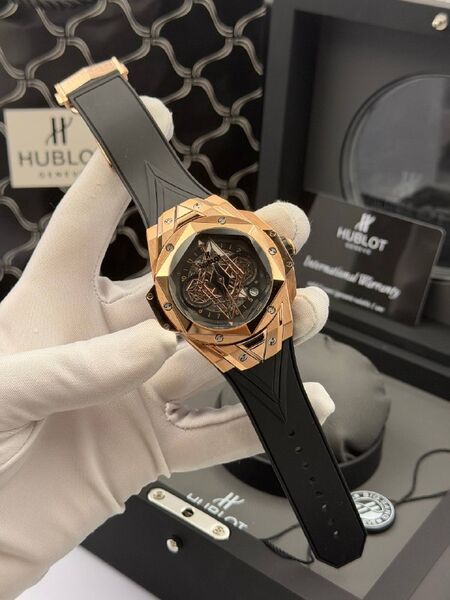 Мужские часы Hublot мужской черный a1325365-1